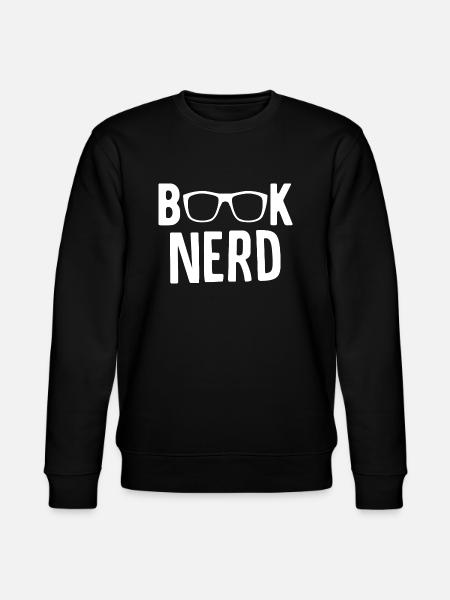 Buch Nerd - Stanley/Stella Unisex Bio-Sweatshirt CHANGER  - Schwarz