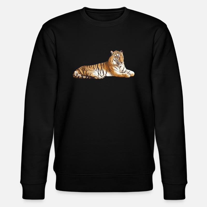 Tiger - Stanley/Stella Unisex Bio-Sweatshirt CHANGER  - Schwarz