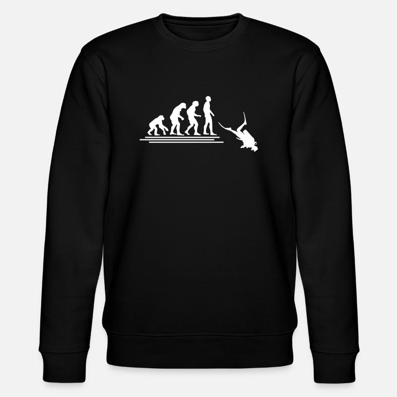 Diving Dive plonger - Sweat bio CHANGER Stanley/Stella Unisexe - noir