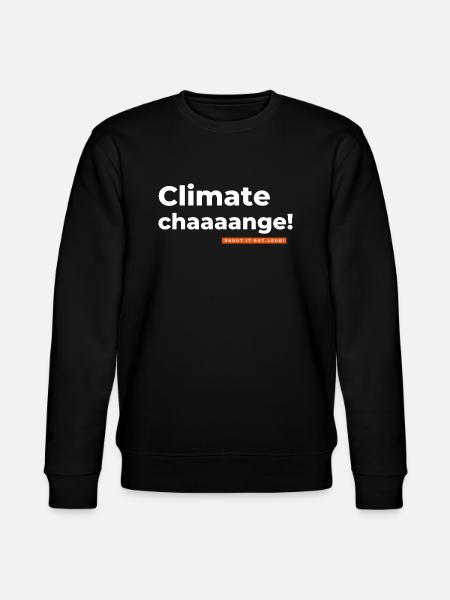 Climate change. Klimawandel. - Stanley/Stella Unisex Bio-Sweatshirt CHANGER - Schwarz