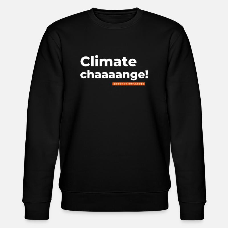 Changement climatique. Changement climatique. - Sweat bio CHANGER Stanley/Stella Unisexe - noir
