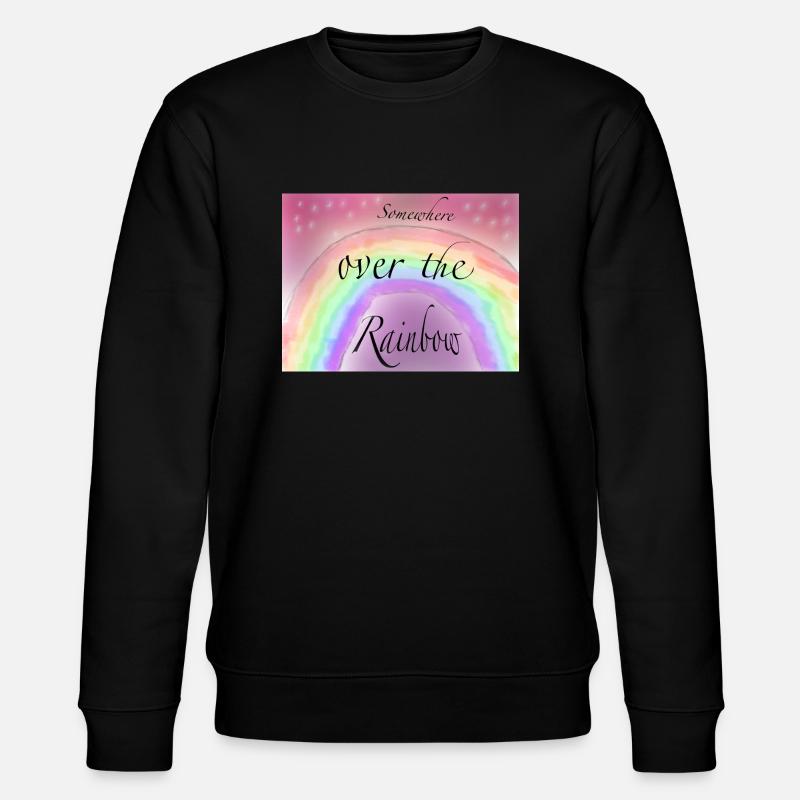 Somewhere Ober the rainbow - Stanley/Stella Unisex Bio-Sweatshirt CHANGER  - Schwarz