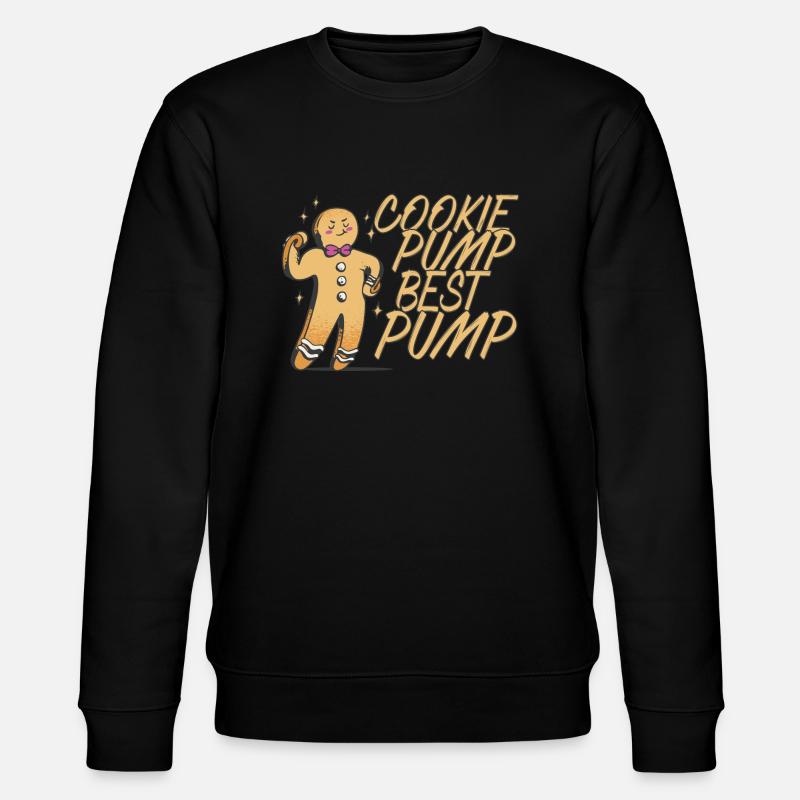 Christmas Chocolate Cookie Pump - Stanley/Stella Unisex Bio-Sweatshirt CHANGER  - Schwarz