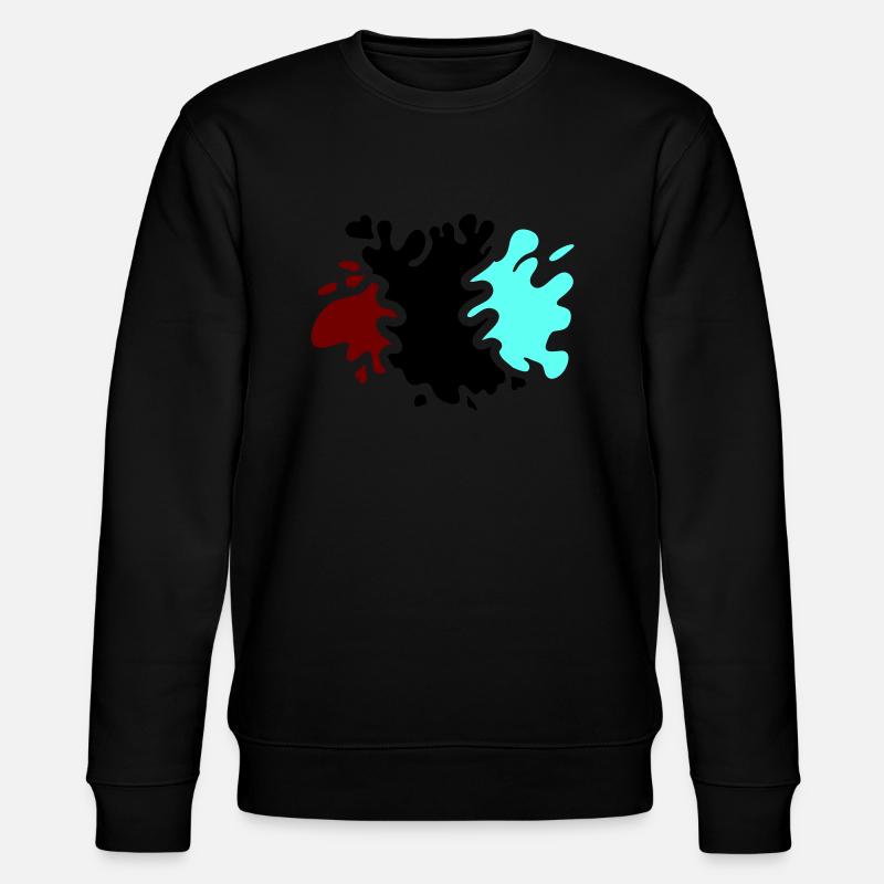 Farbklecks - Stanley/Stella Unisex Bio-Sweatshirt CHANGER  - Schwarz