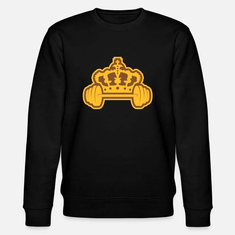 Conception du logo Krone Dumbbell - Sweat bio CHANGER Stanley/Stella Unisexe - noir