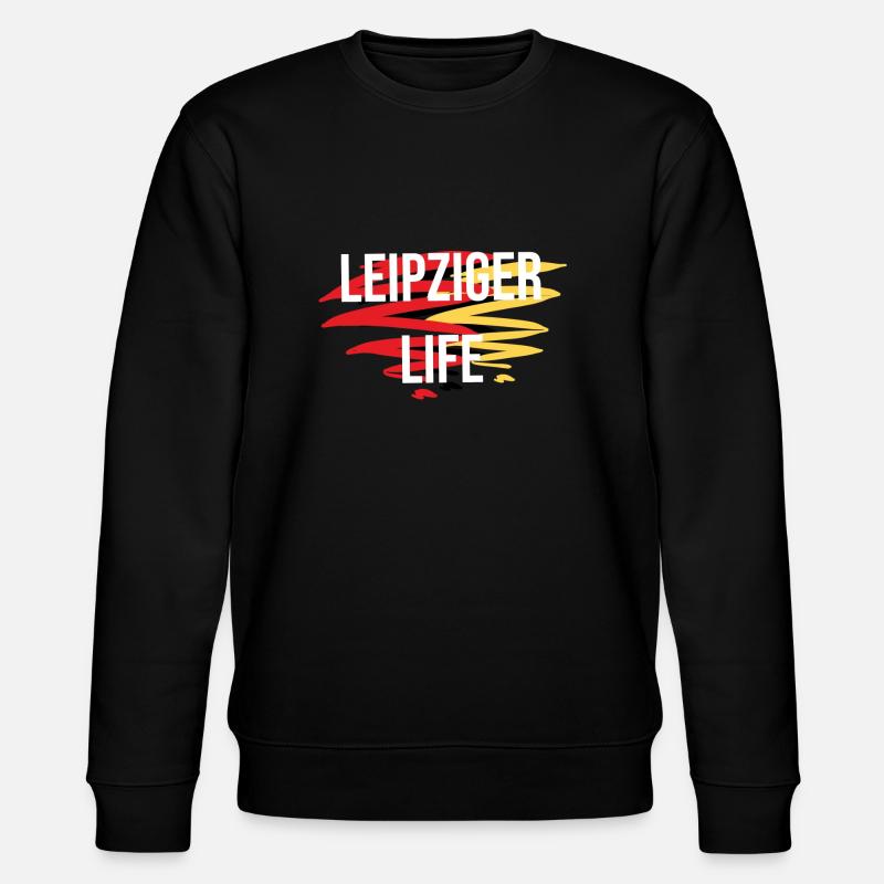 Leipziger Life - Stanley/Stella Unisex Bio-Sweatshirt CHANGER - Schwarz