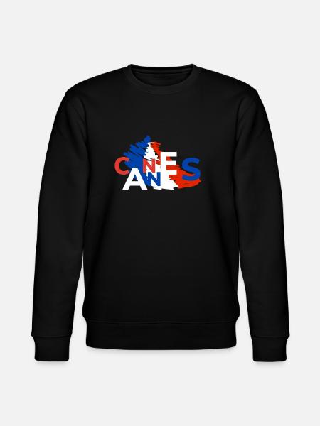 Cannes Souvenir Gift Cannes - Stanley/Stella CHANGER Unisex Organic Sweatshirt - black