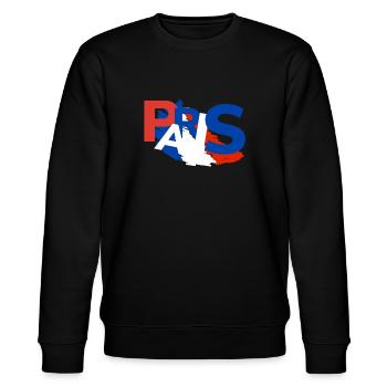 Paris Souvenir Paris Cadeau - Sweat bio CHANGER Stanley/Stella Unisexe - noir - Devant - Nik (191cm) & Marisol (170cm)