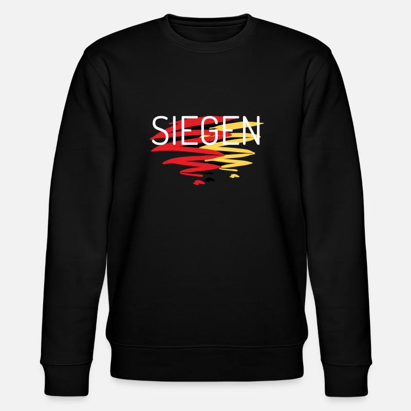 Siegen in Siegen (Siegen Deutschland Souvenir) - Stanley/Stella Unisex Bio-Sweatshirt CHANGER  - Schwarz