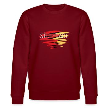 Cooking apron Stuttgart - Stanley/Stella CHANGER Unisex Organic Sweatshirt - burgundy - Front - Nik (191cm) & Marisol (170cm)