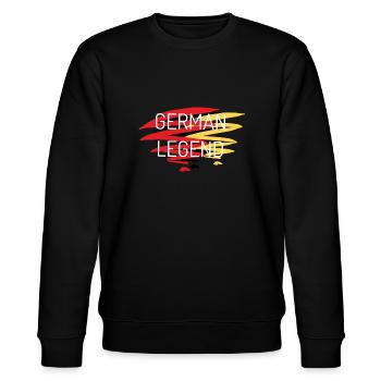 Deutsche Legende - German Legend - Stanley/Stella CHANGER Unisex Organic Sweatshirt - black - Front - Nik (191cm) & Marisol (170cm)