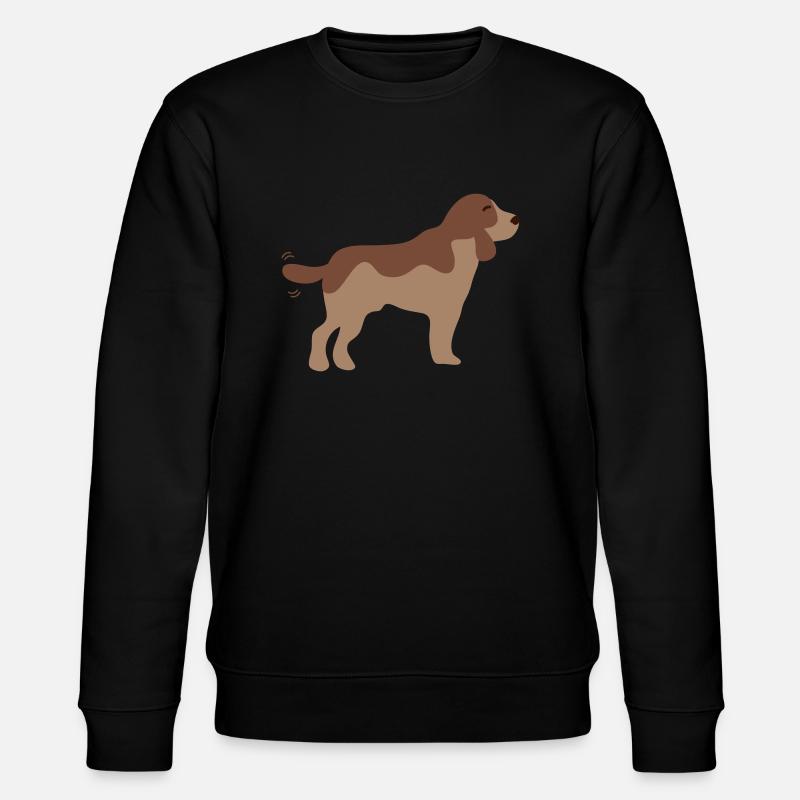 Brauner Welpe - Stanley/Stella Unisex Bio-Sweatshirt CHANGER  - Schwarz