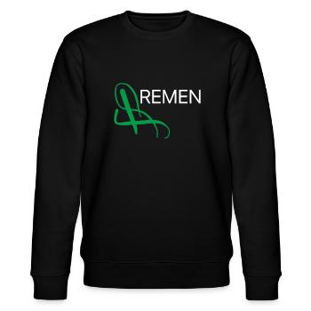 Bremen T-Shirt Souvenir Bremen Sweater - Sweat bio CHANGER Stanley/Stella Unisexe - noir - Devant - Nik (191cm) & Marisol (170cm)