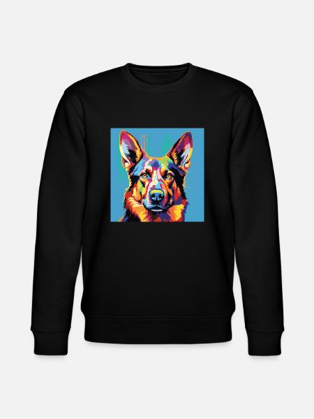 German Shepherd Pop Art - Stanley/Stella CHANGER Unisex Organic Sweatshirt - black