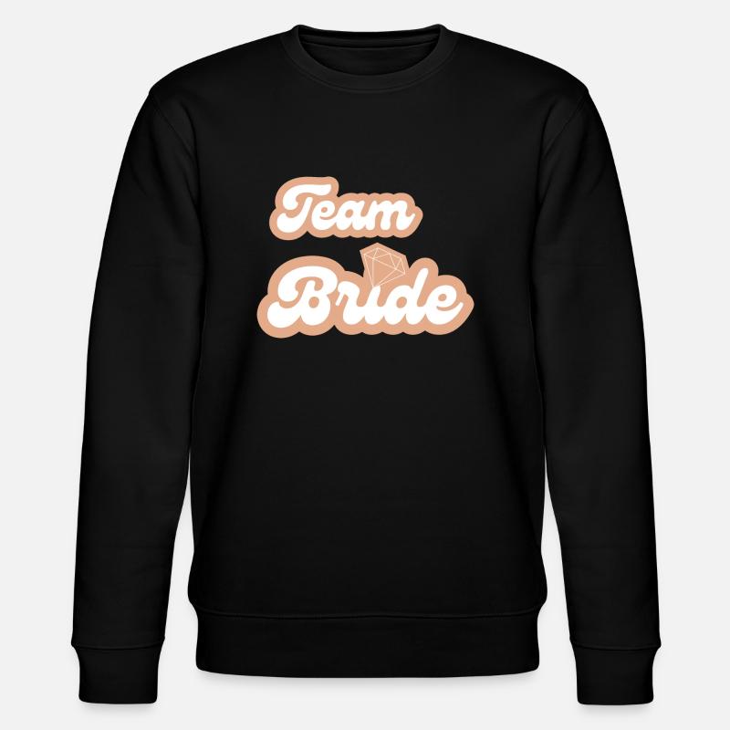 Team-Braut - Stanley/Stella Unisex Bio-Sweatshirt CHANGER  - Schwarz