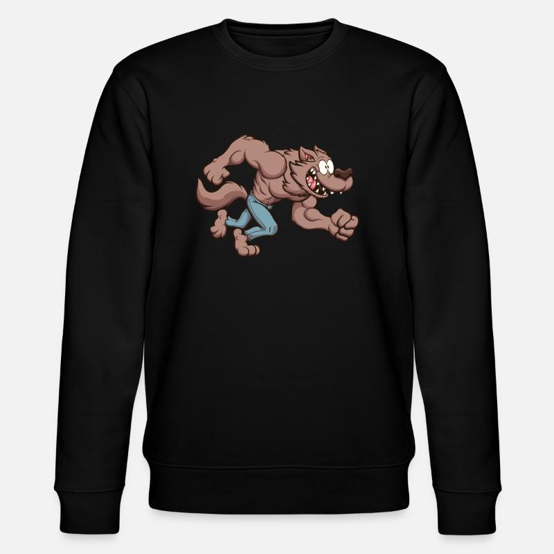 Loup-garou en cours d’exécution - Sweat bio CHANGER Stanley/Stella Unisexe - noir