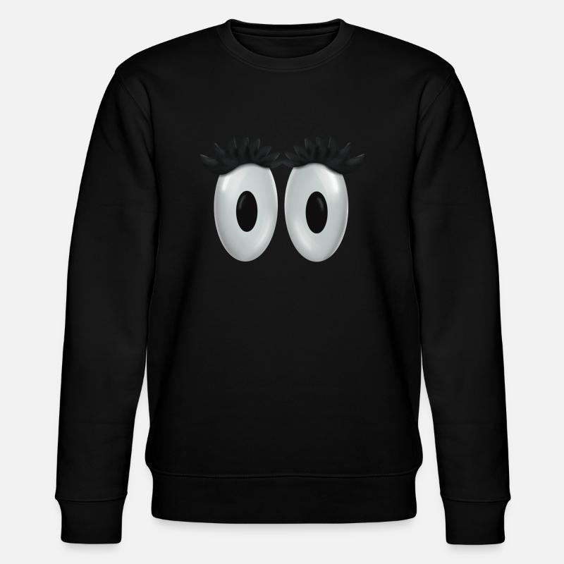Augen - Stanley/Stella Unisex Bio-Sweatshirt CHANGER  - Schwarz