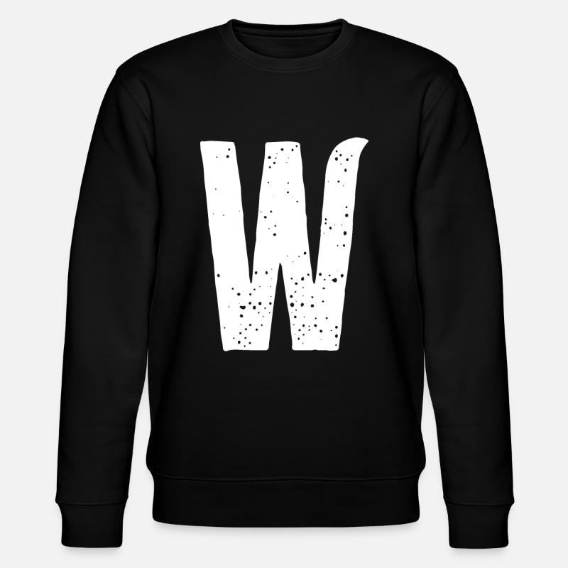 W-Buchstabe - Stanley/Stella Unisex Bio-Sweatshirt CHANGER  - Schwarz