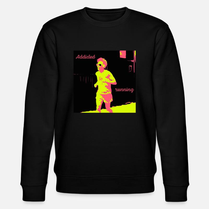 Jogger, laufsüchtiger Mann - Stanley/Stella Unisex Bio-Sweatshirt CHANGER  - Schwarz