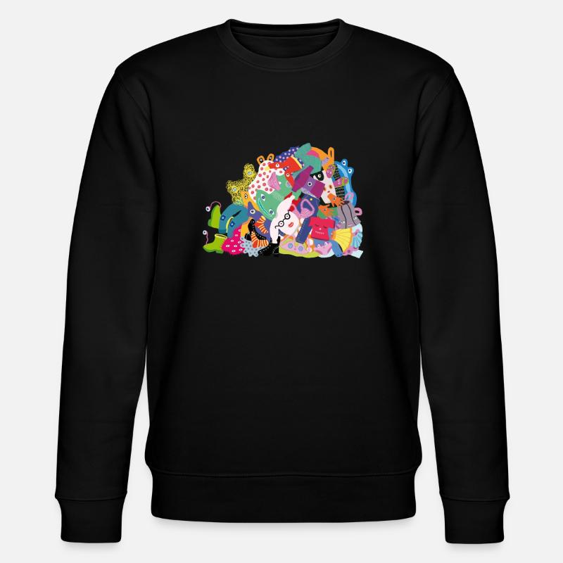 Niedliche Wäsche - Stanley/Stella Unisex Bio-Sweatshirt CHANGER  - Schwarz