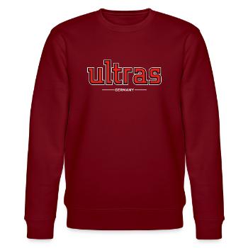 Ultras - Stanley/Stella Unisex Bio-Sweatshirt CHANGER  - Burgunderrot - Vorne - Nik (191cm) & Marisol (170cm)