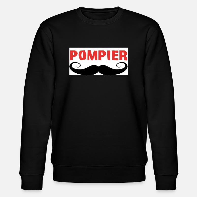 POMPIER - Sweat bio CHANGER Stanley/Stella Unisexe - noir
