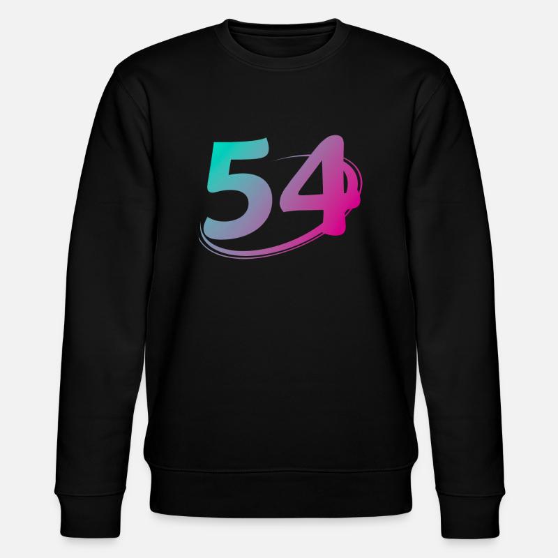 Nummer 54 mehrfarbig - Stanley/Stella Unisex Bio-Sweatshirt CHANGER  - Schwarz