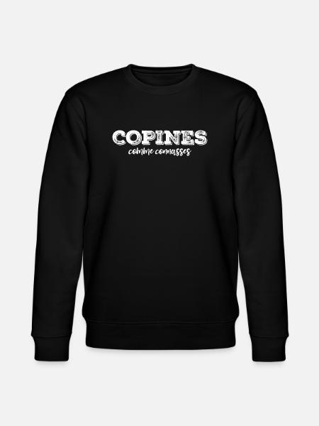 girlfriends as - Stanley/Stella CHANGER Unisex Organic Sweatshirt - black