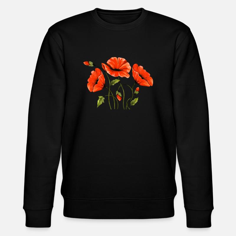 Fleur - Sweat bio CHANGER Stanley/Stella Unisexe - noir