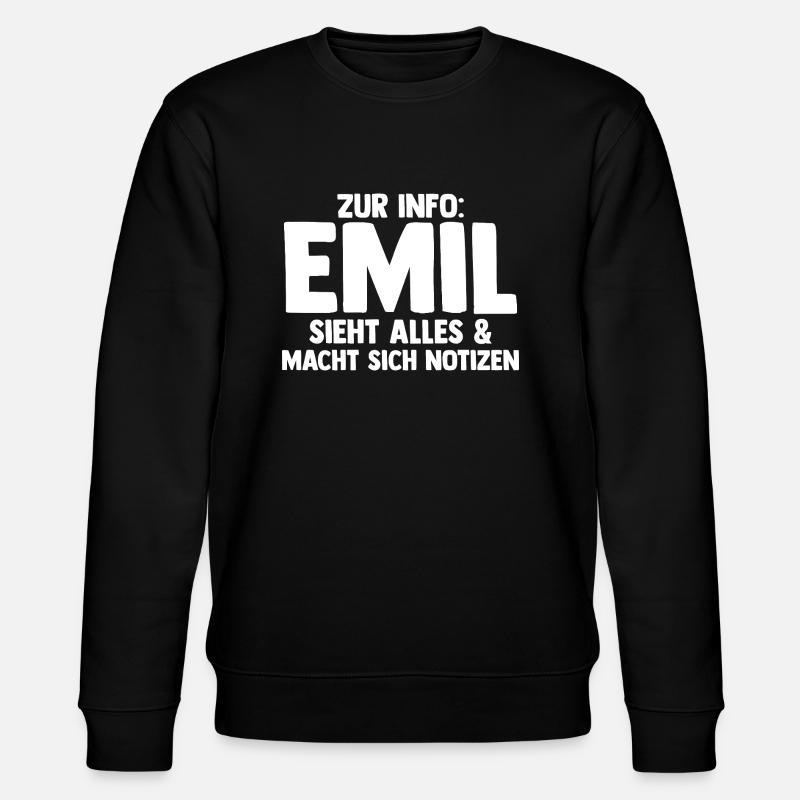Emil - Sweat bio CHANGER Stanley/Stella Unisexe - noir