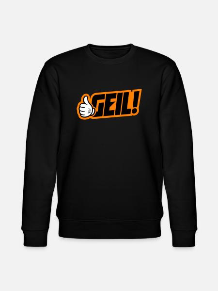 Geil Spruch - Stanley/Stella Unisex Bio-Sweatshirt CHANGER - Schwarz