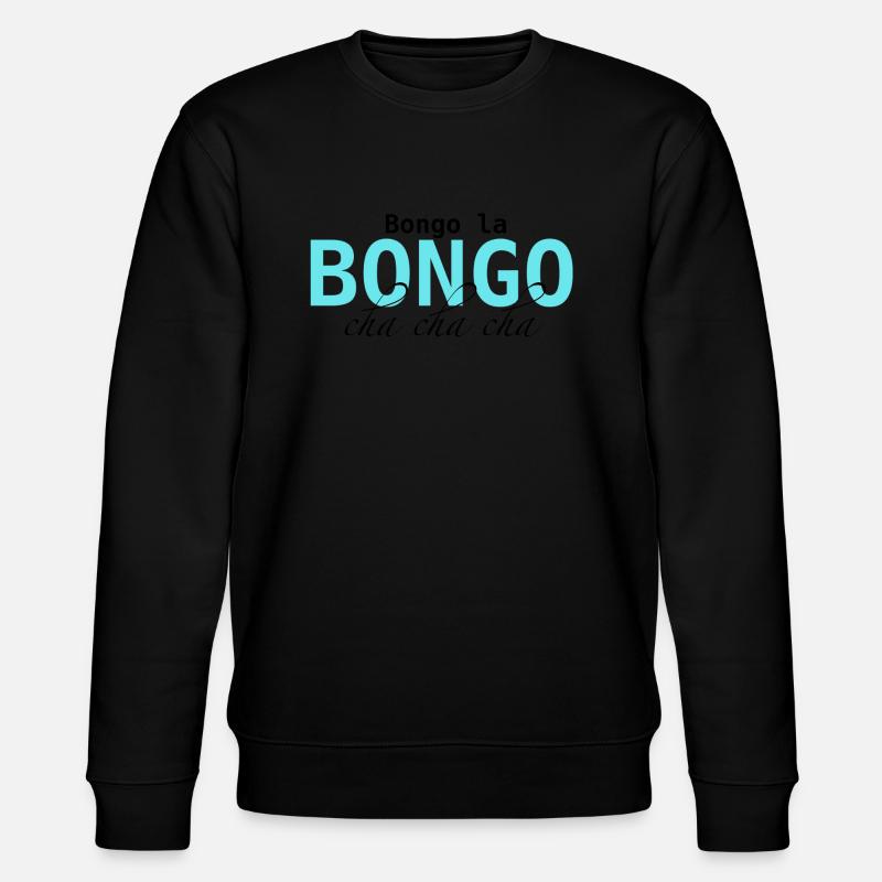 Bongo Beat – Rhythmus im Blut - Stanley/Stella Unisex Bio-Sweatshirt CHANGER  - Schwarz