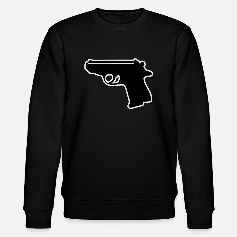 007 PPK with contour - Stanley/Stella CHANGER Unisex Organic Sweatshirt - black