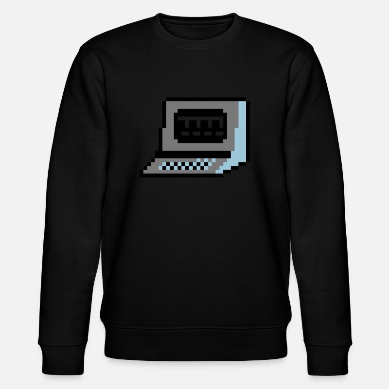 pixel computer - Stanley/Stella CHANGER Unisex Organic Sweatshirt - black