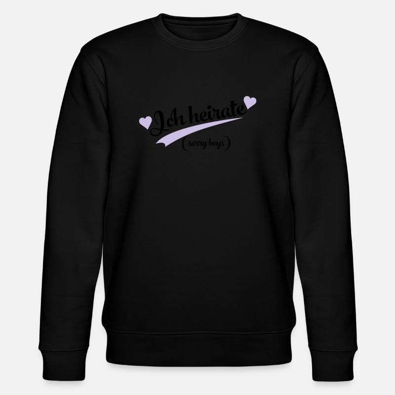 lustiger spruch - Stanley/Stella Unisex Bio-Sweatshirt CHANGER  - Schwarz