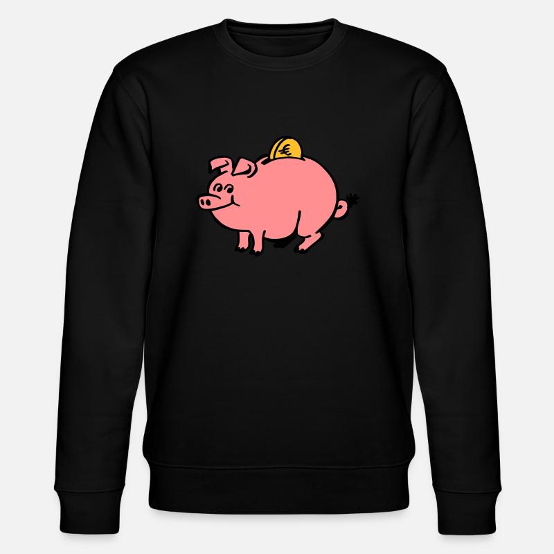 Sparbüchse - Stanley/Stella Unisex Bio-Sweatshirt CHANGER  - Schwarz