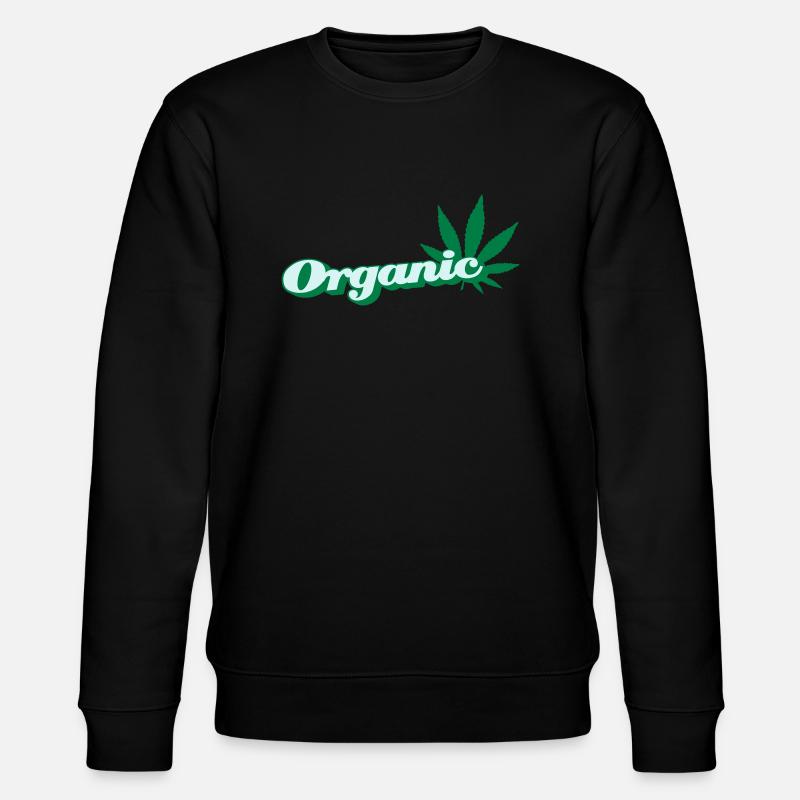 organic Hanfblatt - Stanley/Stella Unisex Bio-Sweatshirt CHANGER  - Schwarz