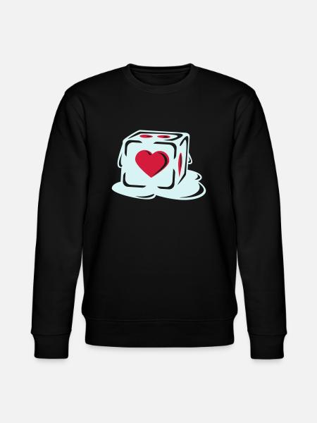 With Heart - Stanley/Stella CHANGER Unisex Organic Sweatshirt - black