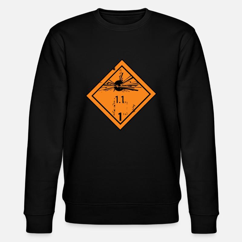 Pyro Feuerwerk Silvester - Stanley/Stella Unisex Bio-Sweatshirt CHANGER  - Schwarz