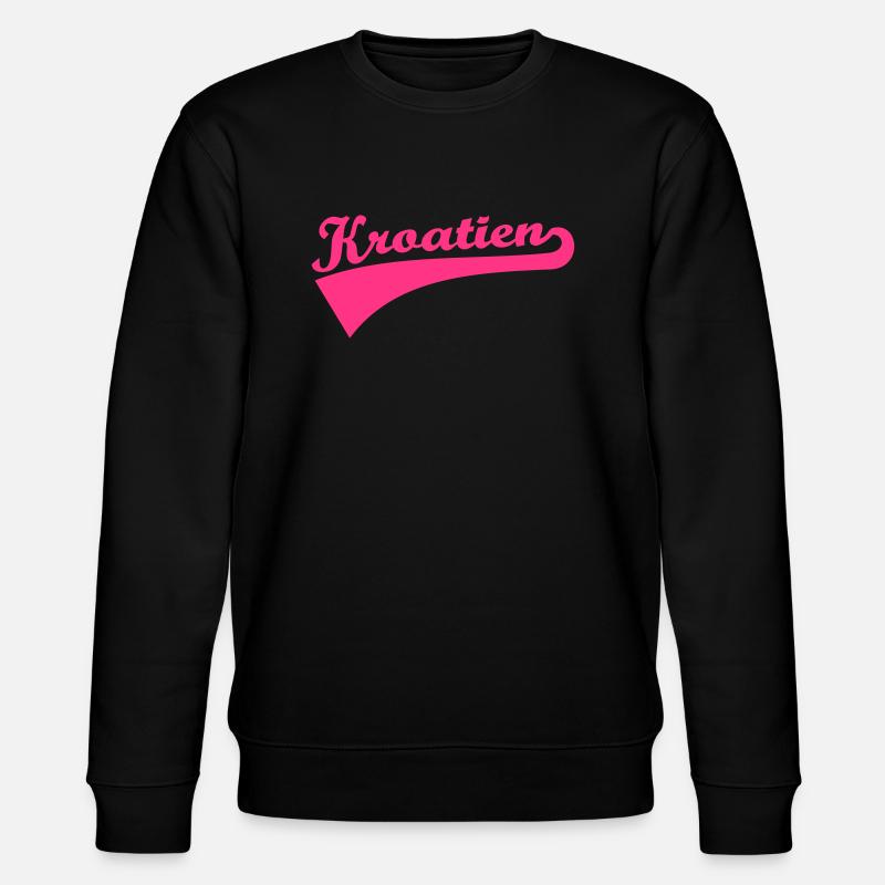 Kroatien - Stanley/Stella Unisex Bio-Sweatshirt CHANGER  - Schwarz
