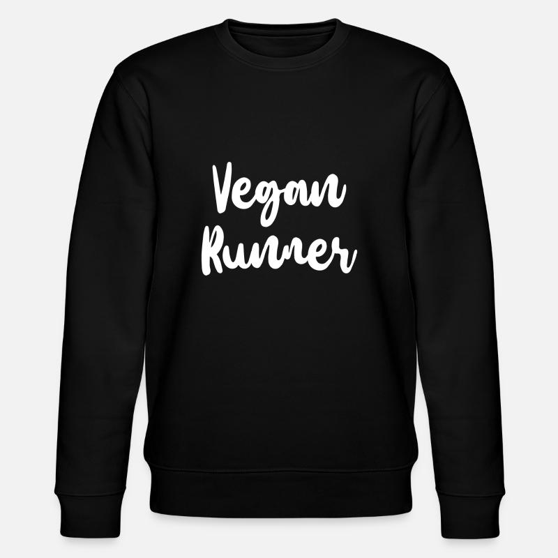 Vegan Runner Gift - Stanley/Stella CHANGER Unisex Organic Sweatshirt - black