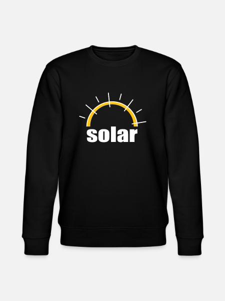 Solar Electricity - Renewable Energy - Sun - Stanley/Stella CHANGER Unisex Organic Sweatshirt - black