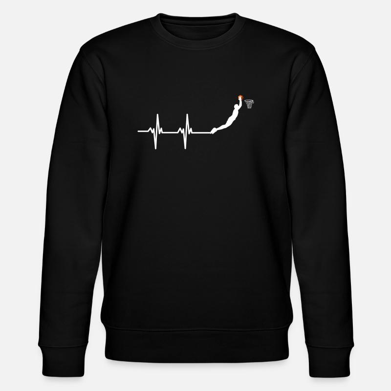 Basketball, Lebenslinie - Stanley/Stella Unisex Bio-Sweatshirt CHANGER  - Schwarz