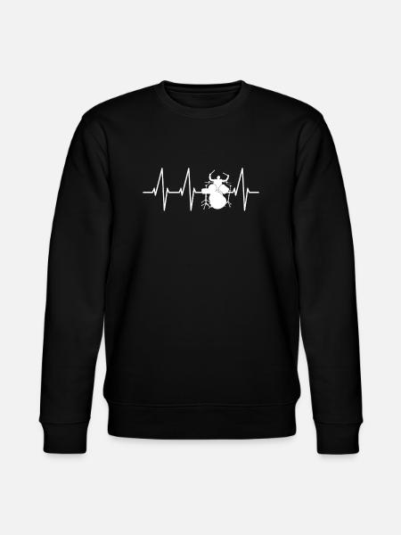 Drummer Drums Heartbeat Pulse - Stanley/Stella CHANGER Unisex Organic Sweatshirt - black