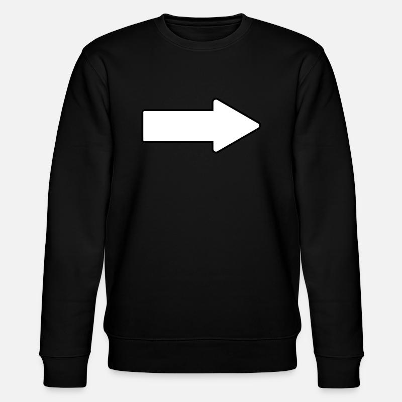 Pfeil - Stanley/Stella Unisex Bio-Sweatshirt CHANGER  - Schwarz