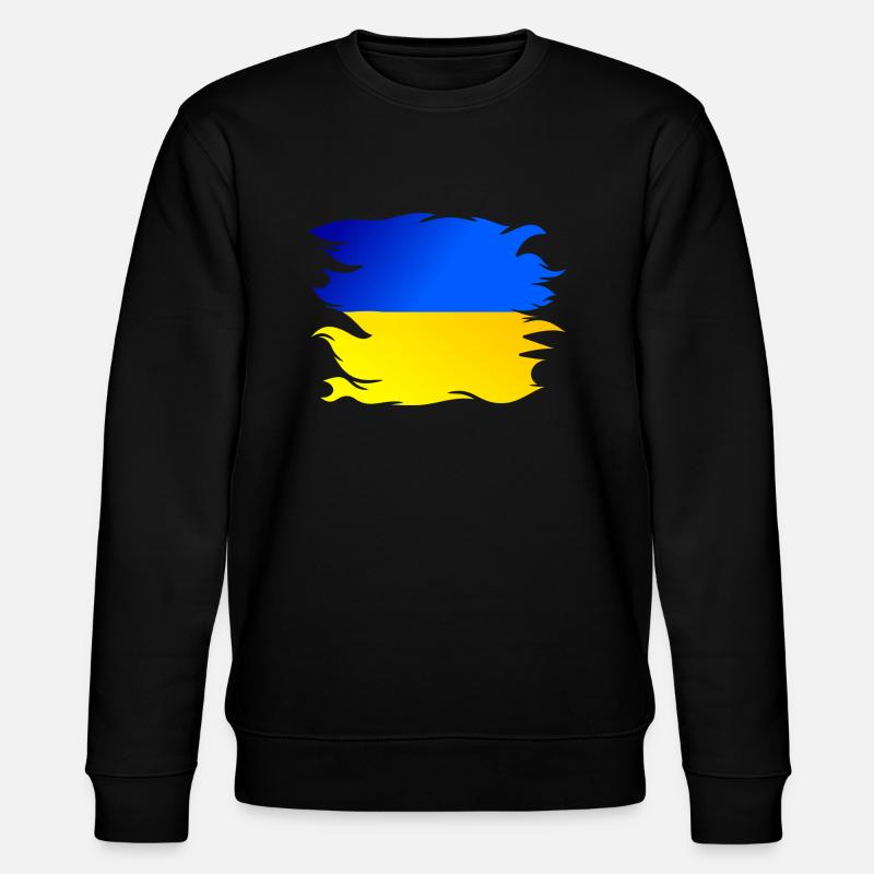 Drapeau de l’Ukraine Drapeau - Sweat bio CHANGER Stanley/Stella Unisexe - noir