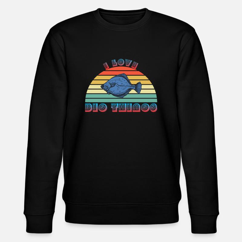 Ich liebe große Dinge! - Stanley/Stella Unisex Bio-Sweatshirt CHANGER  - Schwarz