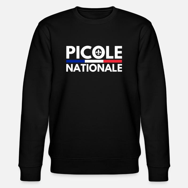 Picole Nationale - Fleur de Lys - Sweat bio CHANGER Stanley/Stella Unisexe - noir