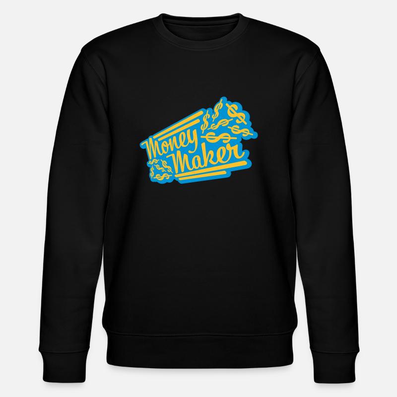 Money Maker Selfmade Dollar - Stanley/Stella Unisex Bio-Sweatshirt CHANGER - Schwarz