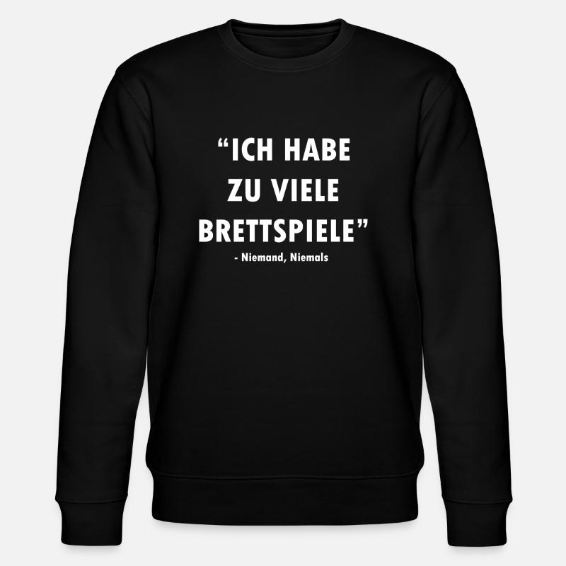 boardgame chess backgammon game night - Stanley/Stella Unisex Bio-Sweatshirt CHANGER - Schwarz